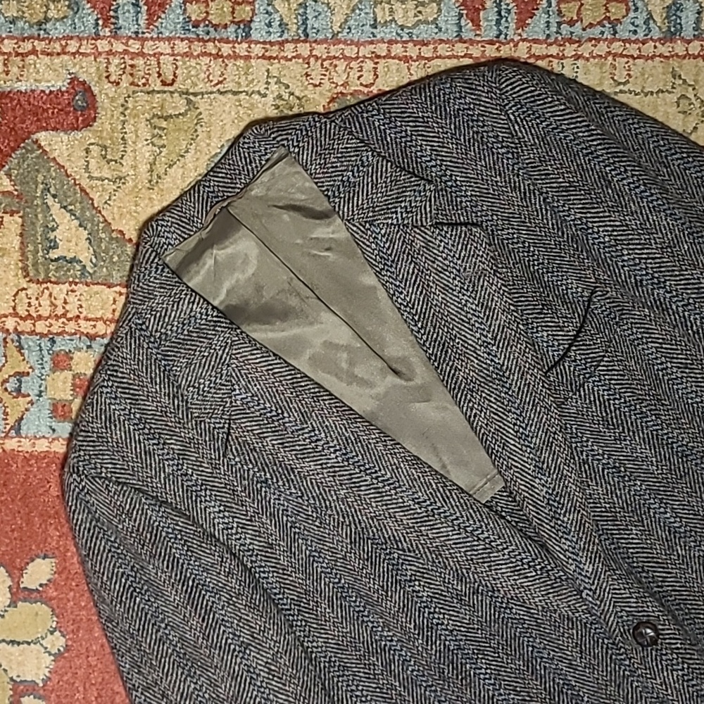 HARRIS TWEED HERRINGBONE SPORT COAT BLAZER